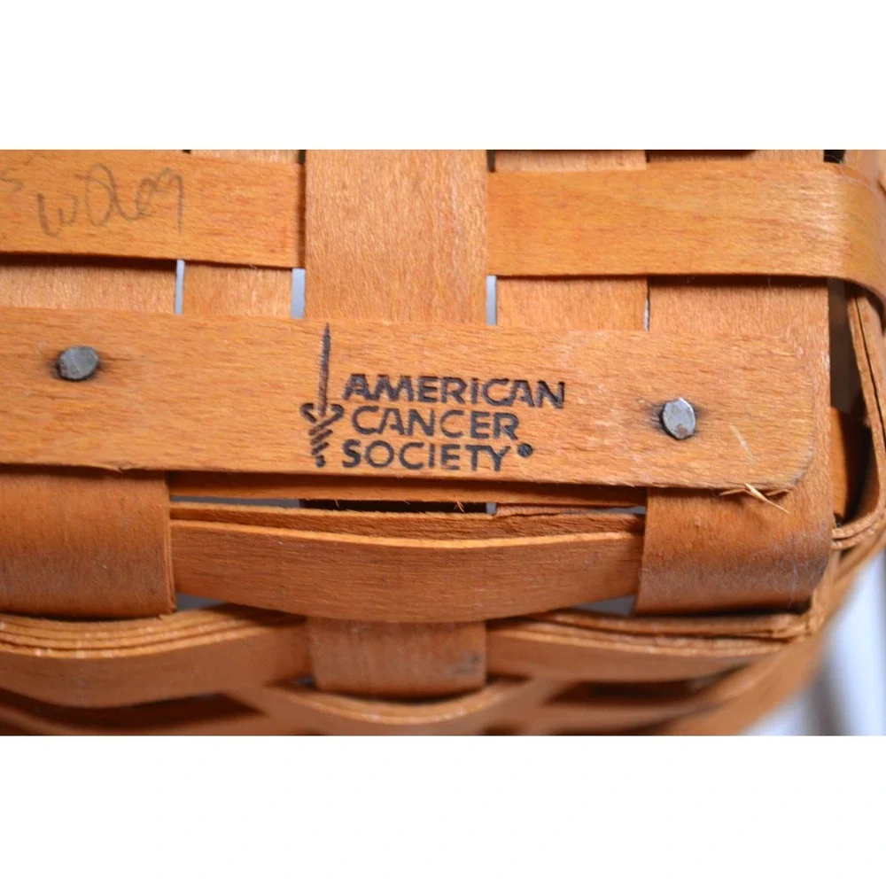Longaberger 1997 Horizon Of Hope Basket Swivel Handle 5.5